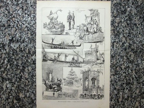 Roma 1885 carnevale i carri - i,