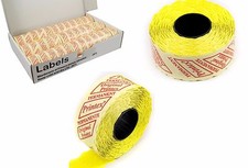 ROTOLO ROTOLI ETICHETTE PER PREZZATRICE ETICHETTATRICE PERMANENTE 26X12 40PZ