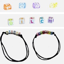 Bracciale con nome parole iniziali lettere da uomo donna braccialetto regolabile