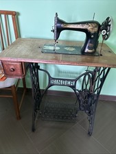 macchina da cucire Singer Antica Inizio Secolo Anno 1910 Base In Ghisa