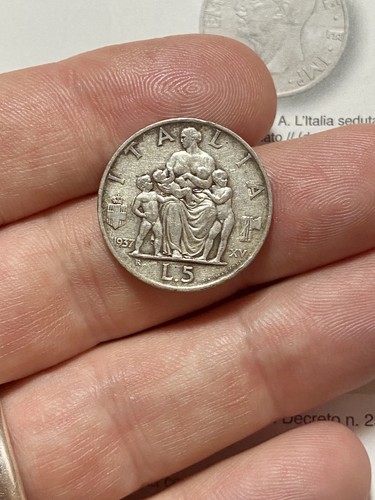 Lire familia impero 1937 - lire, 1937-