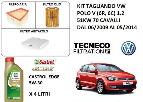 Kit tagliando filtri castrol - kit,