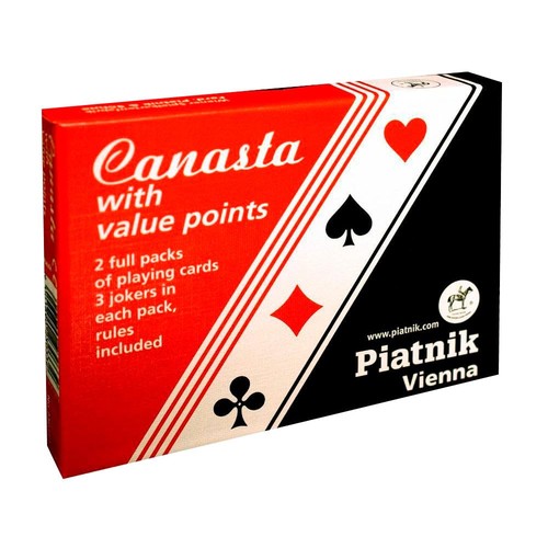 Piatnik canasta con - blocco, di