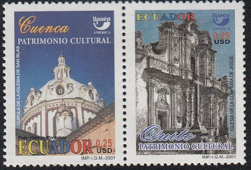 Upaep ecuador 1621b 2001 - ecuador, 1621b/c