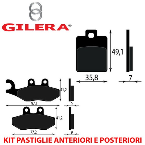 Kit pastiglie freno - kit,
