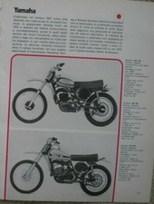YAMAHA 125 250 500 MX MOTO CROSS 1974 SCHEDA TECNICA STORIA AZIENDA