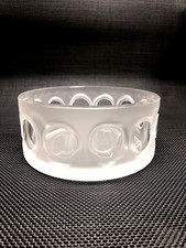 VASO CRISTALLO CIOTOLA SVUOTATASCHE DESIGN Peill&Putzler FROSTED GLASS VINTAGE