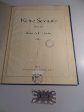 Kleine Serenade. Piano solo. Strandidyll. Piano solo. [2 Musiknoten Bände in ein