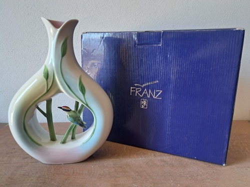 Franz porcelain vaso - porcelain, bird