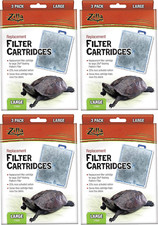 Confezione da 12 Cartucce Filtro di Ricambio, Grandi per Kit Tartarughe Acquatiche