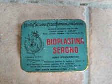 Bioplastina Serono Scatola Medicinali In Latta Vintage