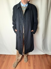 Yves Saint Laurent Rive Gauche fabric Loro Piana 100% cashmere luxury black coat