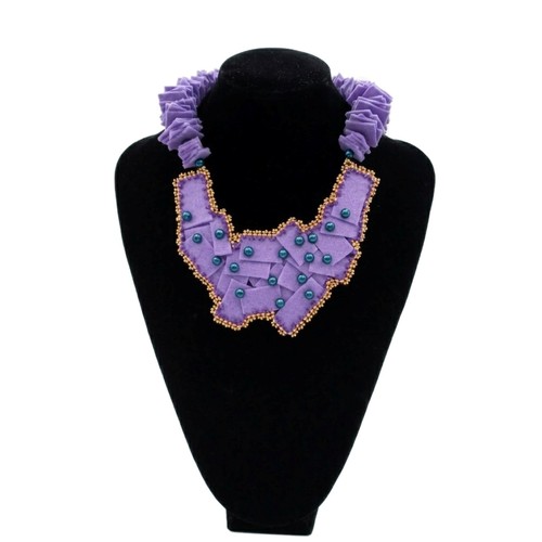Collana boho chic - collana, lilla