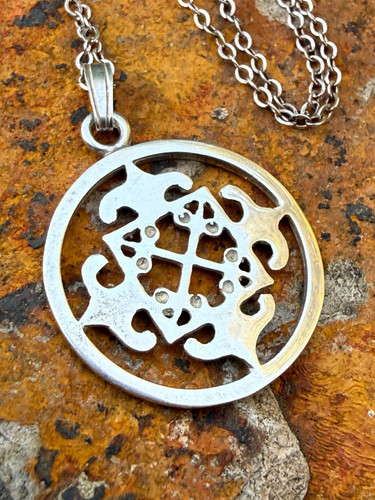 Collana vintage croce san - vintage,