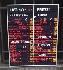 🔥🔥 Listino Prezzi Bar