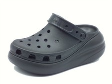 Crocs 207521 Crush Clog Black Sandali con zeppa alta per Donna in gomma nero