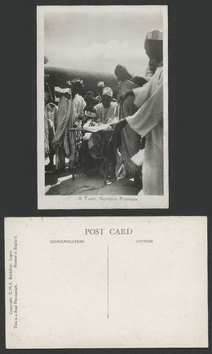 Nigeria old postcard tailor - postcard, a