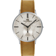 HARRY WILLIAMS "REGENTS STREET" PELLE BEIGE/SILVER HW-2565M/01 - (€139)