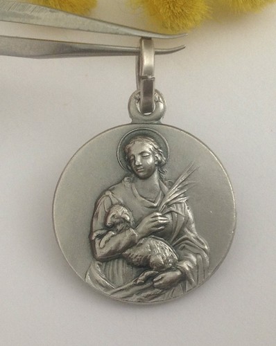 Medaglietta sant agnese - ", "