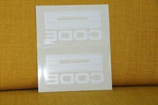 Adesivo "CODICE" per Radio