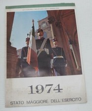 Calendario Stato Maggiore dell'Esercito Anno 1974. Senza Cordoncino Originale