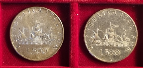 Lotto 500 lire argento - 2x,