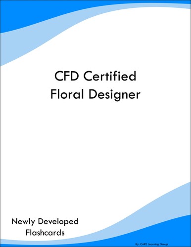Cfd certified floral designer - cfd,