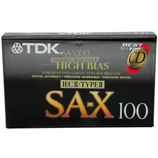 TDK SA-X 100 MINUTI TIPO II