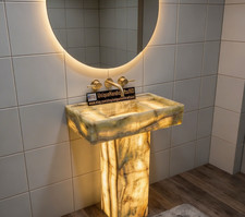Lavabo A Vaso In Onice Verde
