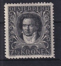 Austria 1922 Ludwig van Beethoven Michel n. 420 B mai usato *
