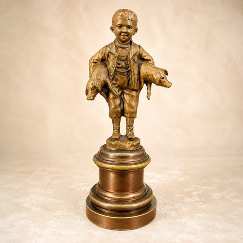 Antica statuina bronzo - statuina, in