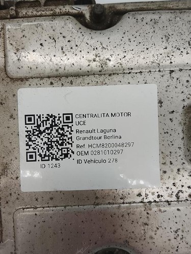 0281010297 centralina motore