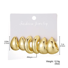 Orecchini Geometrici Dorati