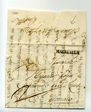 1770 INTERNAZIONALE Intera MARSIGLIA-MONACO+Annullamento lineare MARSIGLIA+TASSA 2 c.-B369