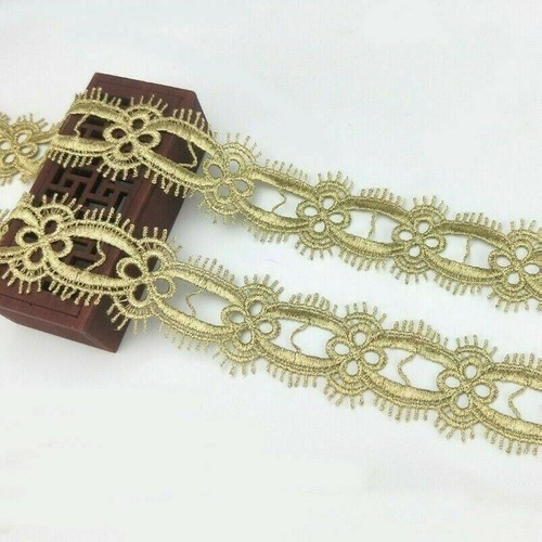 Vintage oro pizzo ricamato - vintage,