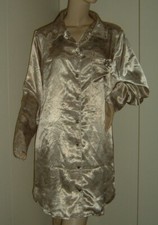 YAMAMAY CAMICIA DA NOTTE SATIN AVORIO SEXY LINGERIE INTIMO LEGGI LE MISURE