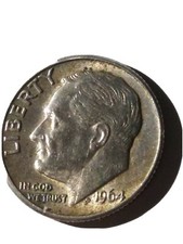 1964 One Dime Mint D Silver