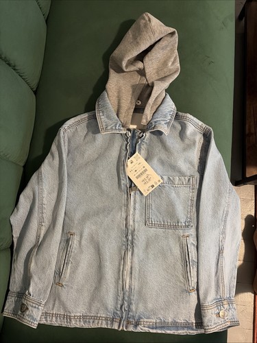 Giacca denim blu chiaro - , zara