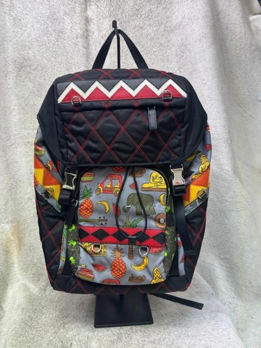 Zaino prada tessuto patch - prada,