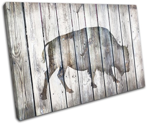 Bison vintage wood - vintage,