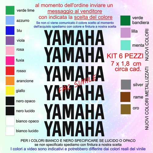Kit adesivi pezzi - 6, scritta
