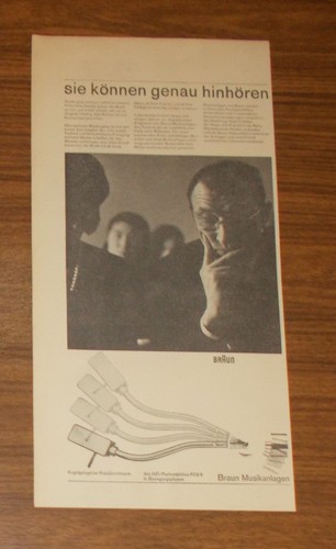 Rara pubblicità vintage braun - rara,