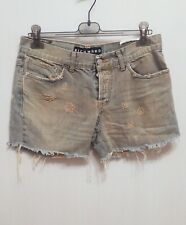 pantaloncino corto da uomo strappati Richmond in cotone taglia 32 attenzione...