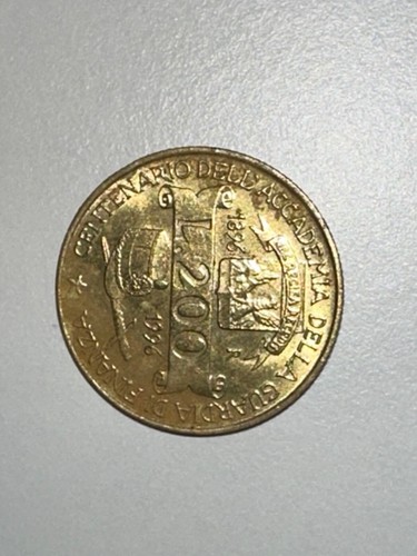 Moneta 200 lire - moneta,