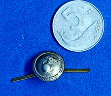 Bottone grado divisa Ufficiale Carabinieri- argentato mm. 12