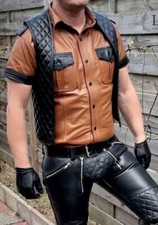 Camicia uomo vera pelle