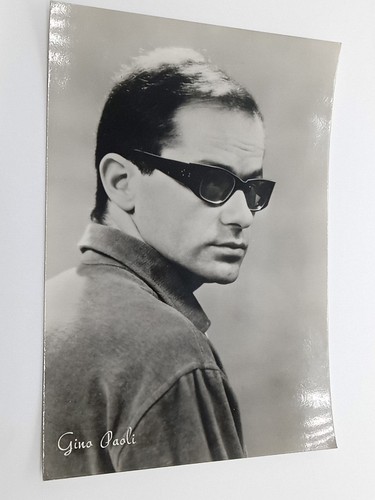 Cartolina cantanti gino paoli - cantanti,