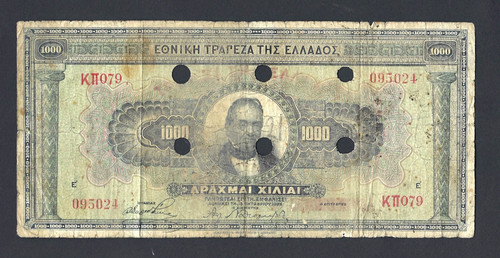 Grecia 1000 dracma 1941 - grecia,