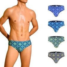 Set 4 Pezzi Costume Slip Mare Uomo Costumi Da Bagno Piscina Surf Nuoto VEQUE