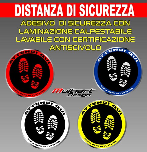Adesivo sicurezza attendi - di,